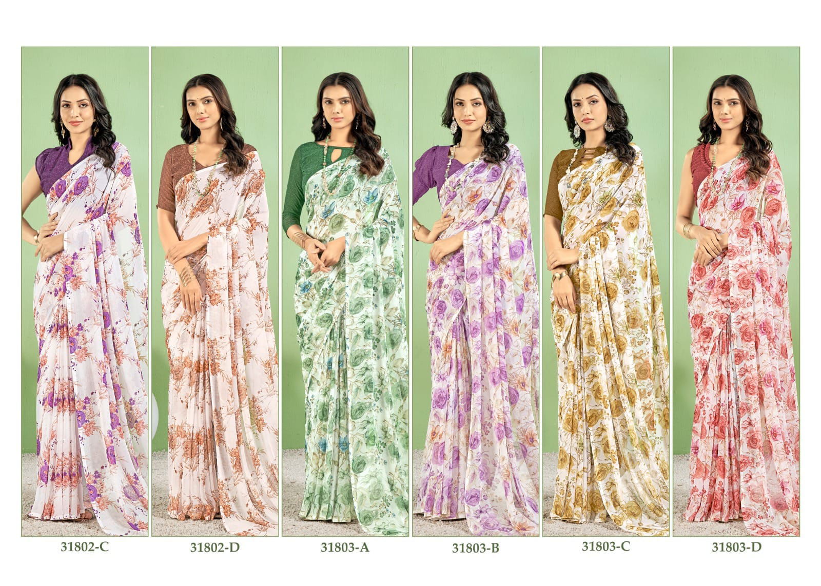 Star Chiffon 154 By Ruchi Printed Daily Wear Sarees Wholesale Market In Surat